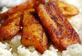 Plain White Rice & Plantain